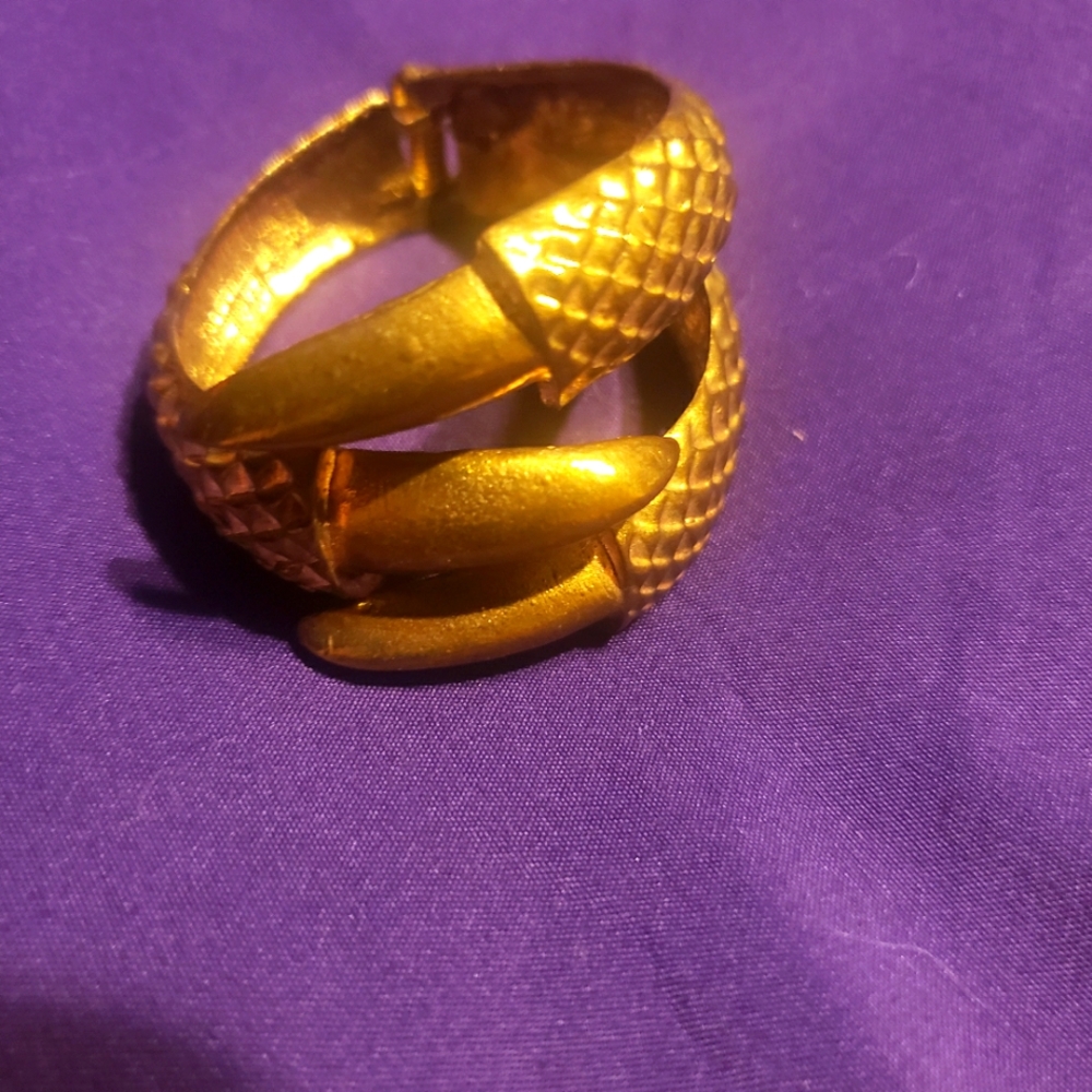 Snake coil bracelet hinged